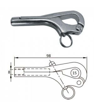 Крюк 'пеликан' 8 мм