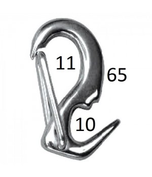 Карабин-крюк пружинный 65мм