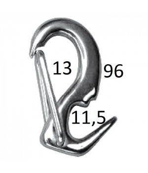 Карабин-крюк пружинный 80мм