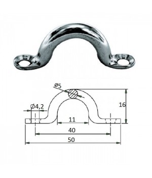 Обушок 5х50мм сталь