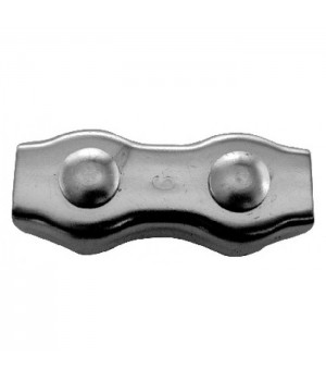 Зажим для тросов двойной нерж.сталь 4 мм.