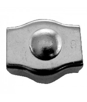 Зажим для тросов одинарный нерж.сталь 4 мм.