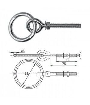 Рым-болт 6х50мм