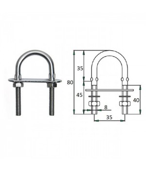 Рым-болт 8х80мм
