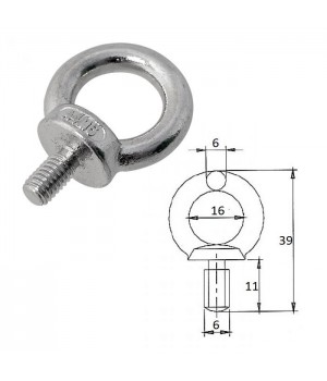 Рым-болт M 6х40 (DIN580)