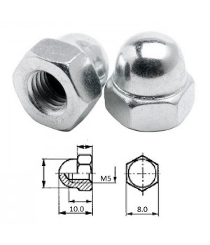 Гайка колпачковая M 5 нерж.A2