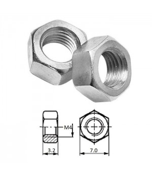 Гайка M 4 нерж.A2