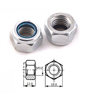 Гайка самоконтрящаяся M12 нерж.A2