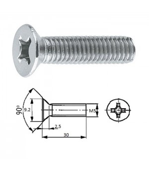 пот.гол M5X 30 нерж.A2