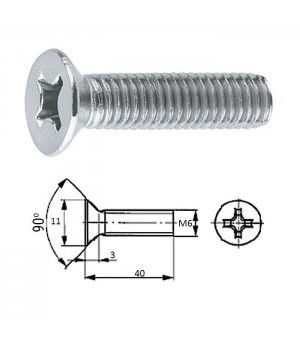 пот.гол M6X 40 нерж.A2