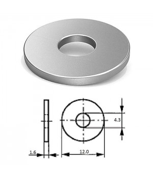Шайба кузовная M 4 нерж.A2