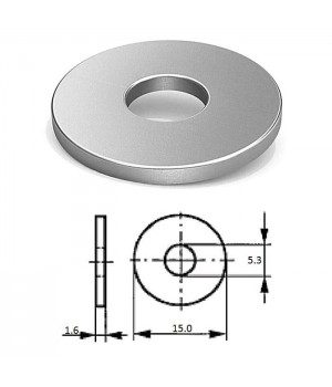 Шайба кузовная M 5 нерж.A2