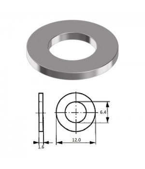 Шайба M 6 нерж.A2