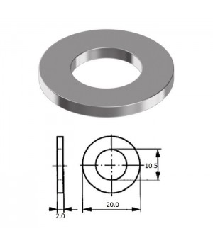 Шайба M10 нерж.A2