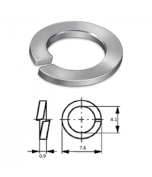 Шайба пружинная (гровер) M 4 нерж.A2