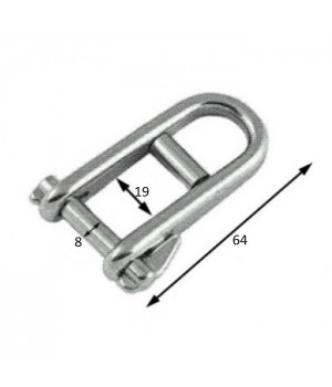 Скоба такелажная с пальцем 8 мм AISI 316