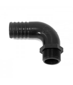 Патрубок угловой, 90 град, 25мм