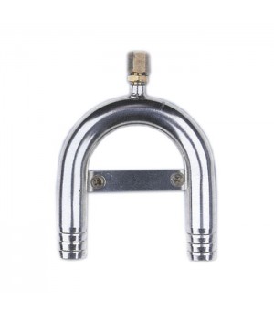 Колено 25 мм нерж. с вентиляцией