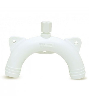 Колено 25 мм пластик. с вентиляцией