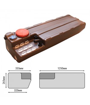 Бак для 'черных вод' горизонтальный 100 литров