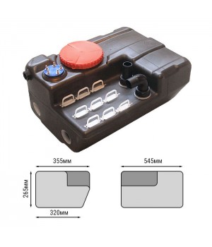 Бак для 'черных вод' горизонтальный 40 литров