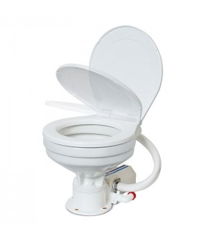 Унитаз судовой 360х445, в комплекте с электр.помпой 12В (нов)