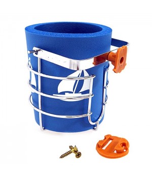 Держатель емкости 75 мм с прорезью, хромир.сталь