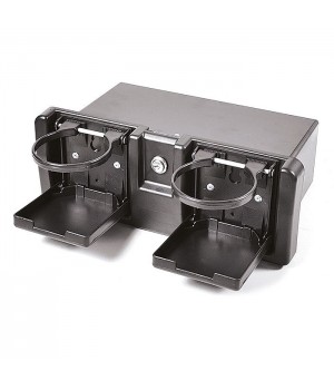 Ящик перчаточный с 2-мя держателями стаканов черный