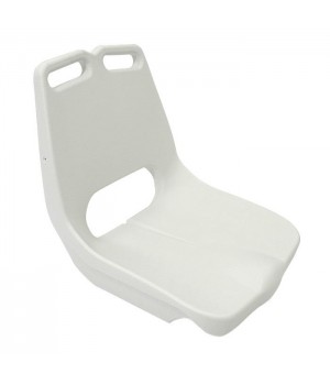 Сиденье пластмассовое 455х430 мм с ручкой, белое