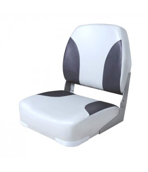 Сиденье мягкое складное Classic Low Back Seat, серо-чёрное