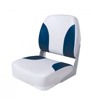 Сиденье мягкое складное Classic Low Back Seat, серо-синее