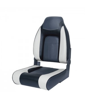 Сиденье мягкое складное Premium Designer High Back Seat, серо-чёрное