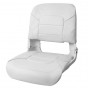 Сиденье пластмассовое складное с подложкой All Weather High Back Seat, белое