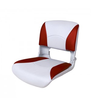 Сиденье пластмассовое складное с подложкой Deluxe All Weather Seat, бело-красное