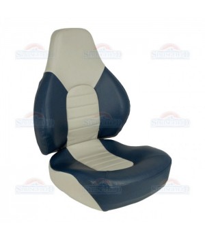 Сиденье мягкое складное Fish Pro, сине-серое