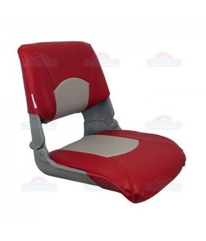 Сиденье мягкое складное Skipper, красно-серое