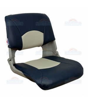 Сиденье мягкое складное Skipper, сине-серое
