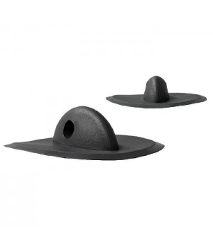 Рым леера 90x30 мм, поперечный, черный