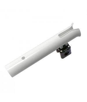 Держатель спиннинга на леер, 300х45 мм, белый пластмассовый