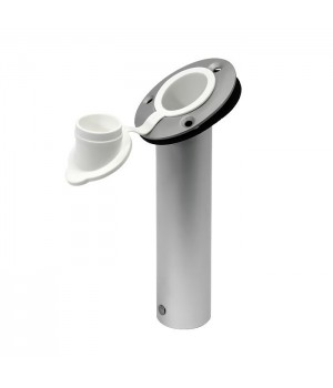 Держатель спиннинга врезной с крышкой, алюминий