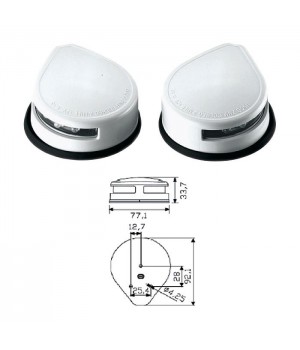 Огни бортовые светодиодные 34х77х92 мм, белый корпус