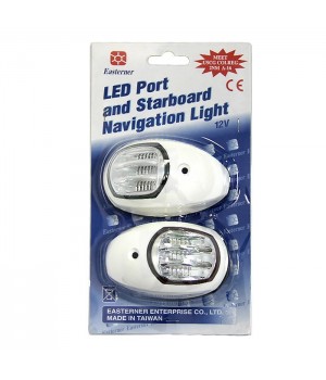 Огни бортовые светодиодные 95х60 мм, белый кор