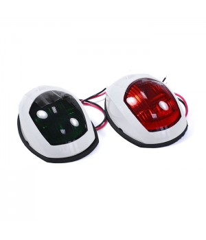 Огни бортовые светодиодные 95х60 мм, белый корпус