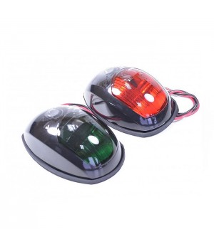 Огни бортовые светодиодные 95х60 мм, черный корп