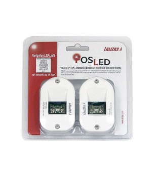 Огни бортовые врезные 92х32 мм, белый корпус