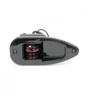 Огонь бортовой красный 138х63х50 мм черный корпус