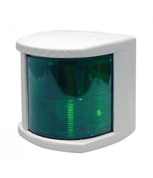 Огонь бортовой зеленый серии 'Classic 20', белый корпус