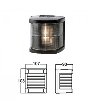 Огонь топовый 108х107х90 мм черный корпус