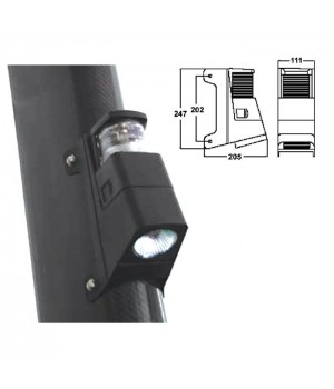 Огонь топовый/палубный прож. чер.корпус