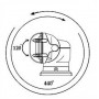 Прожектор стационарный галогеновый проводной пульт ДУ, серия 960